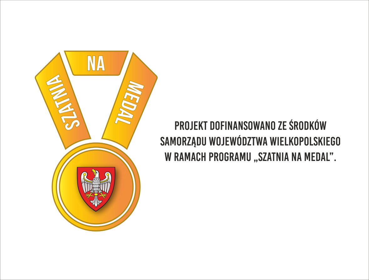 medal żółty z godłem Wielkopolski